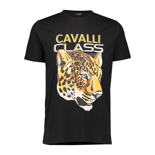 cavalli CLASS Koszulka w kolorze czarnym ze sklepu Limango Polska w kategorii T-shirty męskie - zdjęcie 179368252