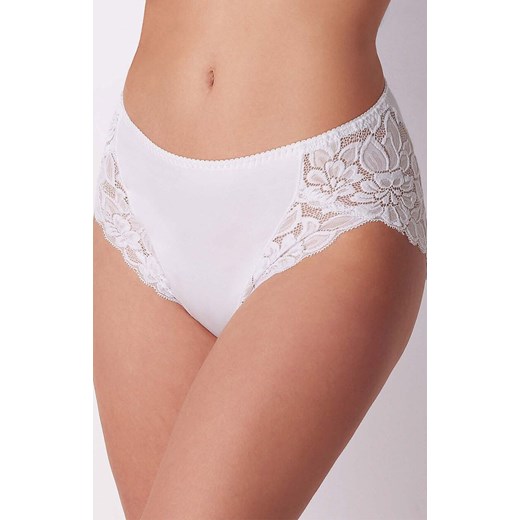 Białe figi damskie z wysokim stanem ADC89, Kolor biały, Rozmiar M, Cotonella ze sklepu Intymna w kategorii Majtki damskie - zdjęcie 179368914