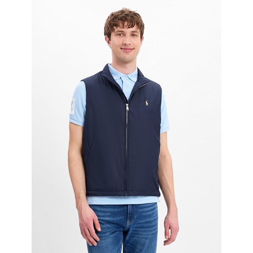 Polo Ralph Lauren Kamizelka męska Mężczyźni Sztuczne włókno granatowy jednolity ze sklepu vangraaf w kategorii Kamizelki męskie - zdjęcie 179370832