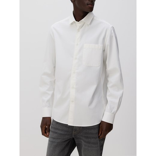 Reserved - Koszula regular z bawełny egipskiej - biały Reserved L Reserved