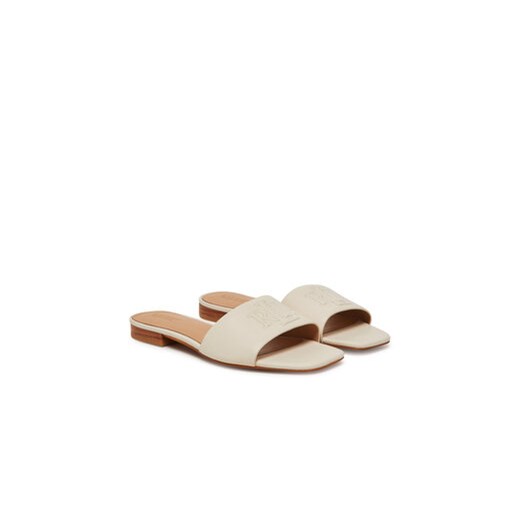 LAUREN RALPH LAUREN Klapki Everley 802959143009 Biały 36 MODIVO