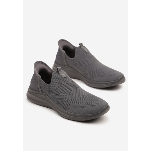 Ciemnoszare Wsuwane Buty Sportowe Sneakersy z Siateczki Lioselle 41 born2be.pl