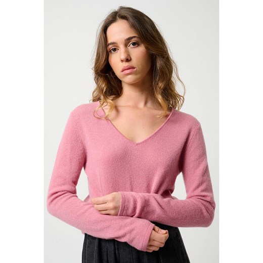 AUTHENTIC CASHMERE Kaszmirowy sweter &quot;Galise&quot; w kolorze jasnoróżowym ze sklepu Limango Polska w kategorii Swetry damskie - zdjęcie 179376880