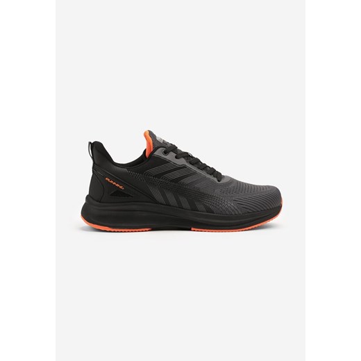 Szaro-Czarne Buty Sportowe Sneakersy z Siateczki Nairioris ze sklepu born2be.pl w kategorii Buty sportowe męskie - zdjęcie 179377122