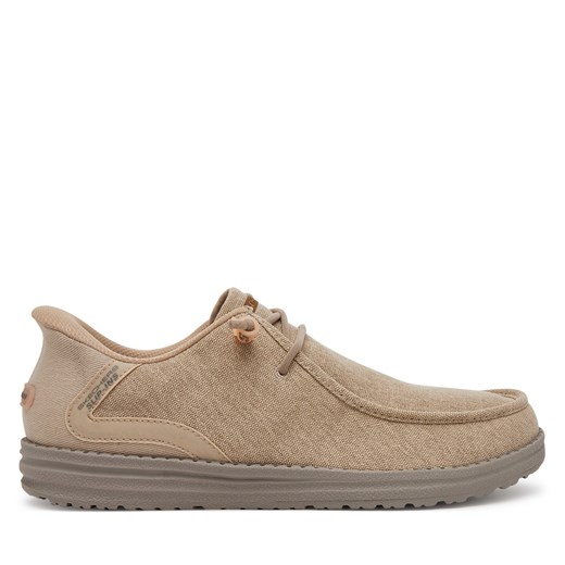 Mokasyny męskie Skechers casualowe wiązane
