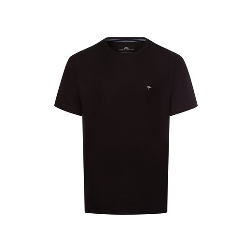 Fynch-Hatton Koszulka męska Mężczyźni Bawełna czarny jednolity ze sklepu vangraaf w kategorii T-shirty męskie - zdjęcie 179380591