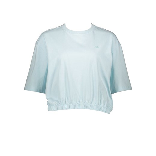 Bluzka damska Adidas bawełniana niebieska z krótkim rękawem 