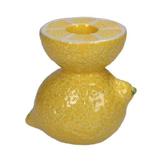 Kersten Świecznik &quot;Lemon&quot; w kolorze żółtym - wys. 10 x Ø 7 cm ze sklepu Limango Polska w kategorii Świeczniki - zdjęcie 179384130