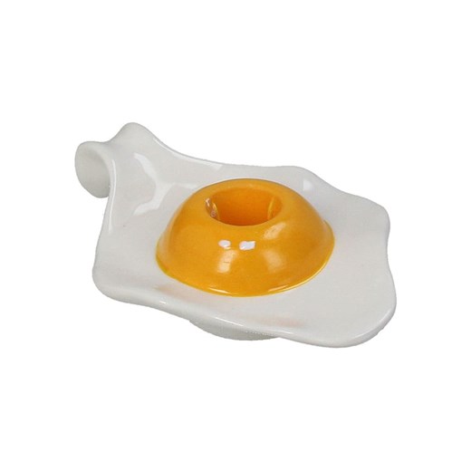 Kersten Świecznik &quot;Egg&quot; w kolorze biało-złotym - 15 x 10 x 4 cm ze sklepu Limango Polska w kategorii Świeczniki - zdjęcie 179384154