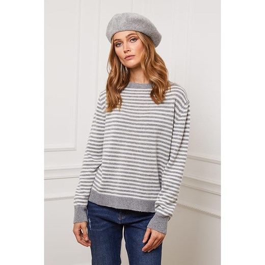 Joséfine Sweter &quot;Astro&quot; w kolorze jasnoszaro-kremowym ze sklepu Limango Polska w kategorii Swetry damskie - zdjęcie 179384931