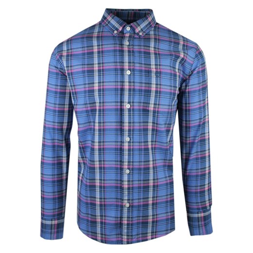 Lekko Taliowana Koszula Weekendowa, Niebieska w Kratkę - Pako Jeans KSDCpjnsBLUEPIK ze sklepu JegoSzafa.pl w kategorii Koszule męskie - zdjęcie 179386591