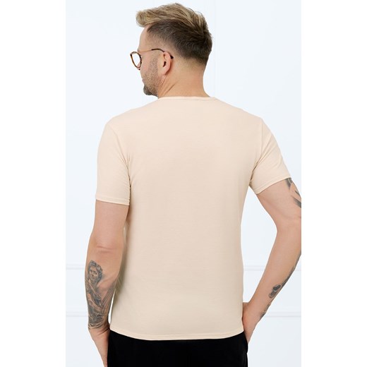 Koszulka męska w serek na krótki rękaw beżowa Apollo, Kolor beżowy, Rozmiar M, Italian Fashion ze sklepu Primodo w kategorii T-shirty męskie - zdjęcie 179388034