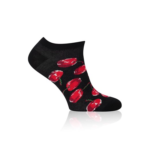 Skarpetki stopki męskie Cherry S178S, Kolor czarno-czerwony, Rozmiar 41-43, Gee One ze sklepu Intymna w kategorii Skarpetki męskie - zdjęcie 179390770