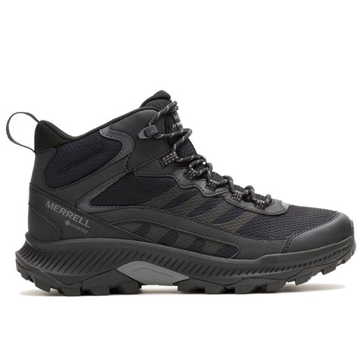 Buty męskie Merrell Speed Strike 2 Mid Gore-Tex J037817 - czarne ze sklepu streetstyle24.pl w kategorii Buty trekkingowe męskie - zdjęcie 179390934