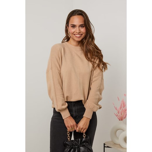 Soft Cashmere Sweter w kolorze jasnobrązowym ze sklepu Limango Polska w kategorii Swetry damskie - zdjęcie 179390993