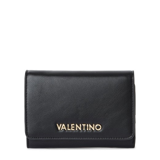 VALENTINO HANDBAGS Portfel damski Kobiety Sztuczne włókno czarny jednolity ze sklepu vangraaf w kategorii Portfele damskie - zdjęcie 179391422
