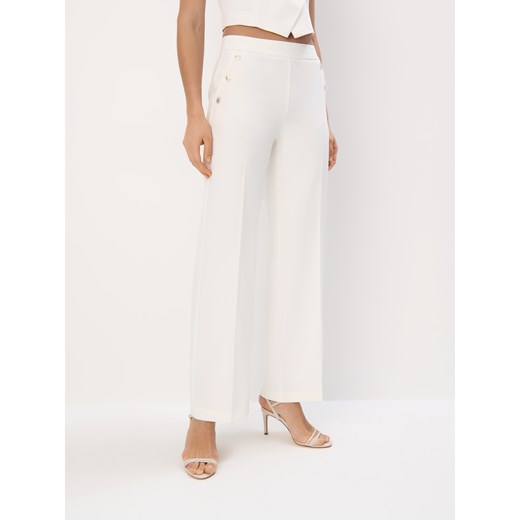 Mohito - Eleganckie spodnie - kremowy Mohito 34 Mohito