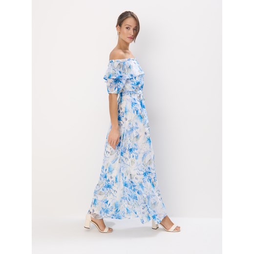 Mohito - Sukienka maxi w niebieskie kwiaty - błękitny ze sklepu Mohito w kategorii Sukienki - zdjęcie 179392131