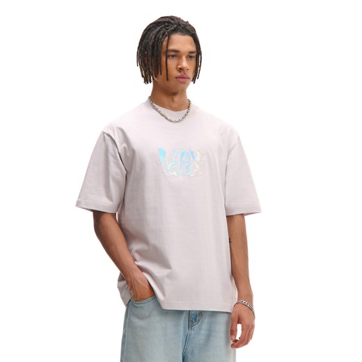 Cropp - Koszulka z niewielkim nadrukiem - jasny szary ze sklepu Cropp w kategorii T-shirty męskie - zdjęcie 179392260