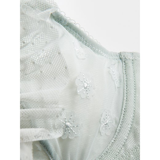 Reserved - Miękki biustonosz z fiszbinami - jasnozielony Reserved 85C Reserved