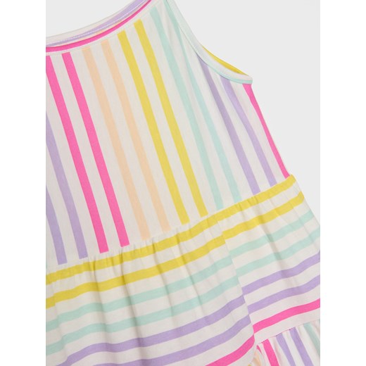 Sinsay - Sukienka na ramiączkach w kolorowe paski - wielobarwny Sinsay 128 Sinsay