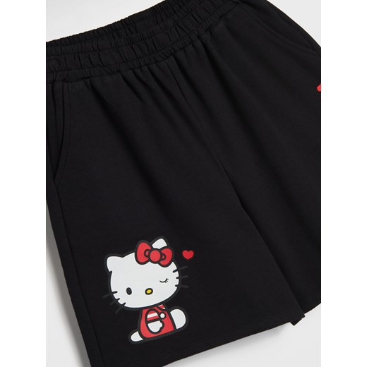 Sinsay - Szorty Hello Kitty - czarny Sinsay 140 Sinsay