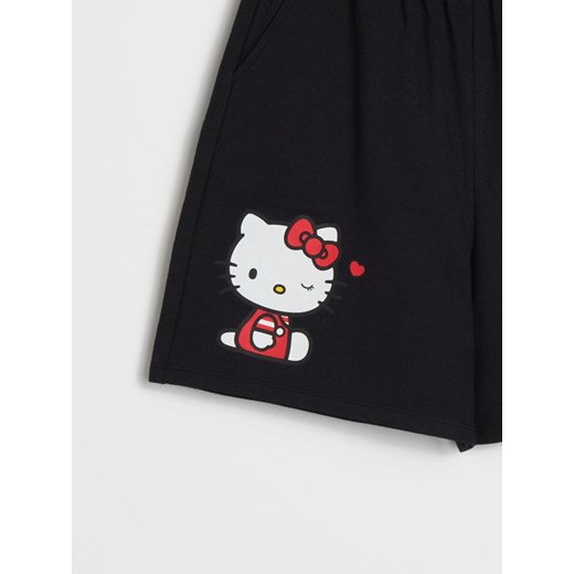 Sinsay - Szorty Hello Kitty - czarny Sinsay 152 Sinsay