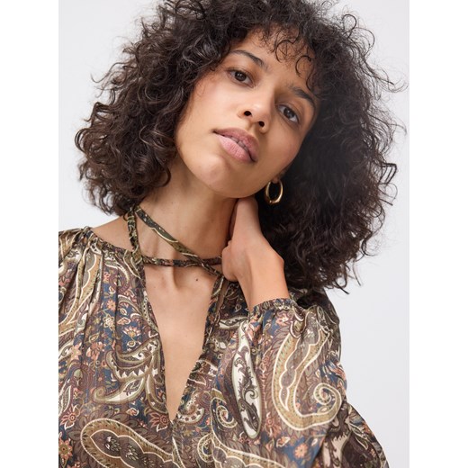 Reserved - Wzorzysta bluzka - wielobarwny ze sklepu Reserved w kategorii Bluzki damskie - zdjęcie 179397213