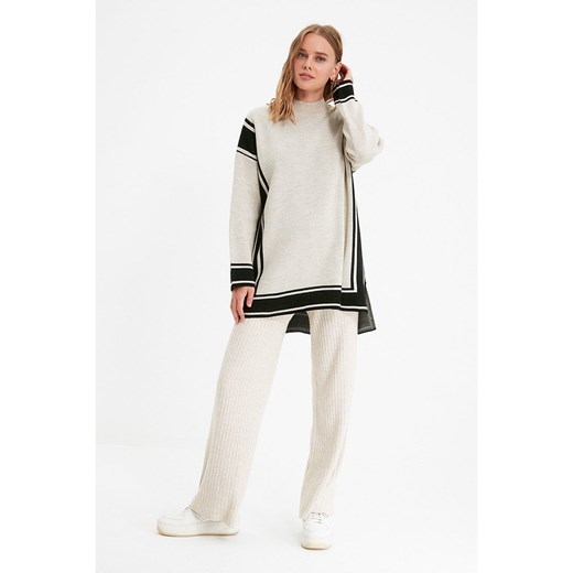 trendyol Sweter w kolorze beżowo-czarnym Trendyol S/M okazyjna cena Limango Polska