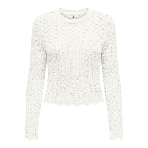 ONLY Sweter w kolorze białym ze sklepu Limango Polska w kategorii Swetry damskie - zdjęcie 179397624