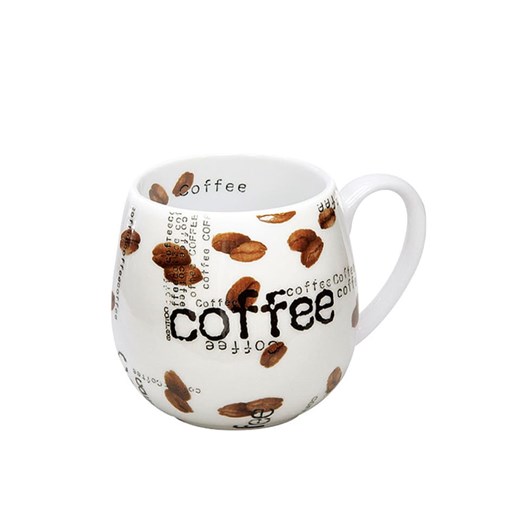 Könitz Kubek &quot;Coffee Collage&quot; w kolorze brązowo-białym - 420 ml ze sklepu Limango Polska w kategorii Dzbanki i zaparzacze - zdjęcie 179397983