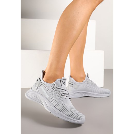 Buty sportowe damskie Born2be sneakersy sznurowane płaskie