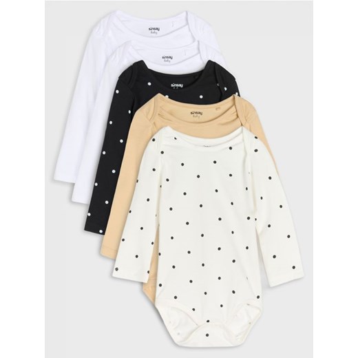 Sinsay - Body 5 pack - biały ze sklepu Sinsay w kategorii Body niemowlęce - zdjęcie 179403580