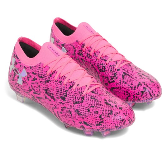 Męskie buty piłkarskie korki lanki Under Armour UA Shadow Elite 3 FG PV - różowe ze sklepu Sportstylestory.com w kategorii Buty sportowe męskie - zdjęcie 179403732