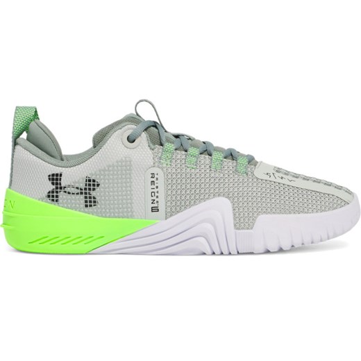 Męskie buty treningowe crossfit Under Armour UA TriBase Reign 6 - zielone ze sklepu Sportstylestory.com w kategorii Buty sportowe męskie - zdjęcie 179403824