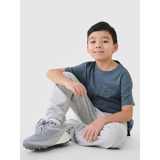 Niebieski t-shirt chłopięce 4f Junior 