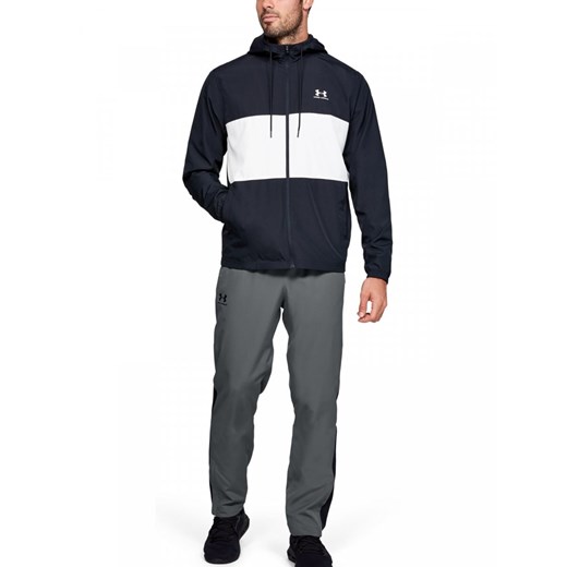 Spodnie dresowe męskie UNDER ARMOUR VITAL WOVEN PANTS - szare ze sklepu Sportstylestory.com w kategorii Spodnie męskie - zdjęcie 179404142