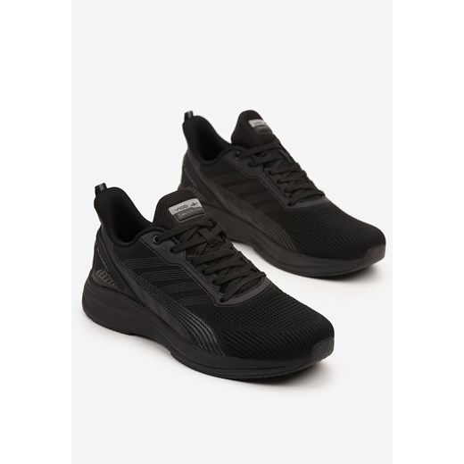 Buty sportowe męskie Born2be czarne wiązane 