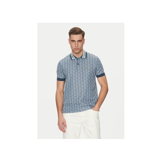 Lacoste Polo DH1417 Niebieski Regular Fit ze sklepu MODIVO w kategorii T-shirty męskie - zdjęcie 179405390