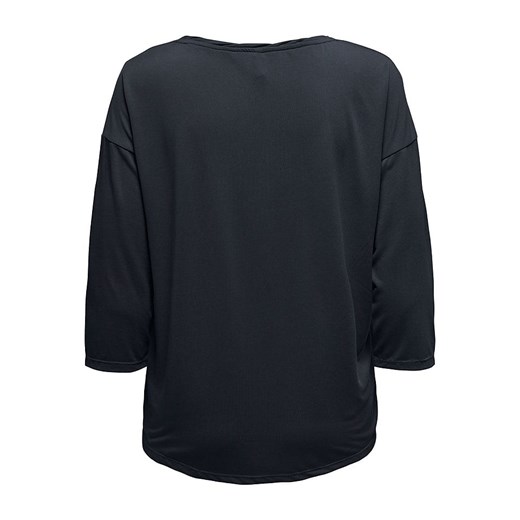 Bluzka damska czarna ONLY z okrągłym dekoltem z długimi rękawami 