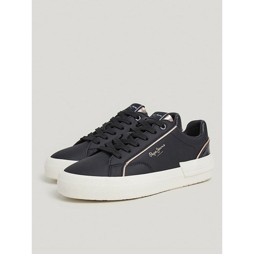 Pepe Jeans FOOTWEAR Sneakersy w kolorze czarnym ze sklepu Limango Polska w kategorii Trampki damskie - zdjęcie 179407271