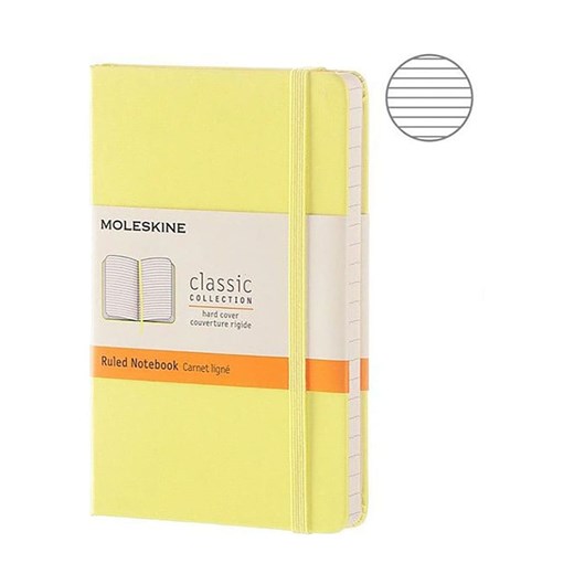 Moleskine Notatnik w kolorze żółtym - 9 x 14 cm ze sklepu Limango Polska w kategorii Akcesoria biurowe - zdjęcie 179407401