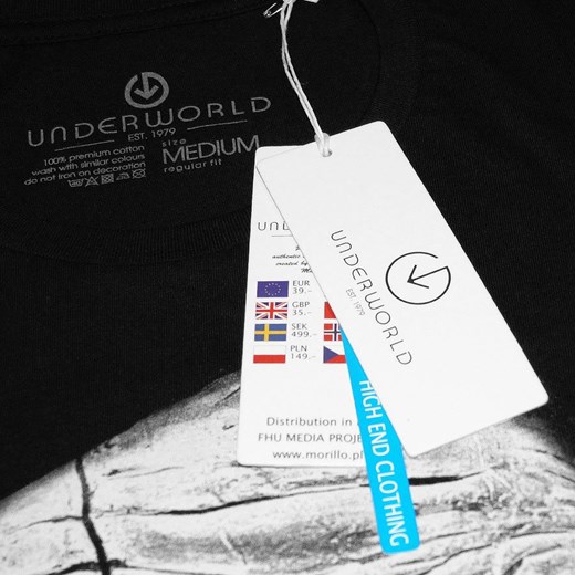 Bluzka damska Underworld czarna z okrągłym dekoltem 
