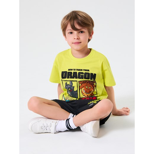 Sinsay - Koszulka z nadrukiem How to train your dragon - zielony Sinsay 98 Sinsay