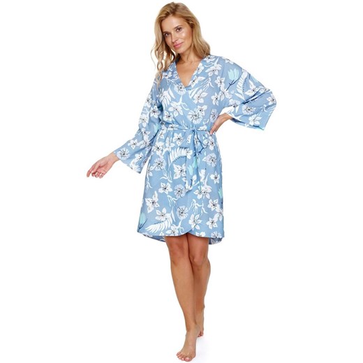 Szlafrok damski Doctor Nap w nadruki z wiskozy 