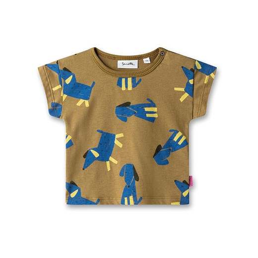 Sanetta Kidswear Koszulka w kolorze khaki ze sklepu Limango Polska w kategorii Kaftaniki i bluzki - zdjęcie 179411174