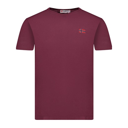 Geographical Norway Koszulka &quot;Jactus&quot; w kolorze bordowym ze sklepu Limango Polska w kategorii T-shirty męskie - zdjęcie 179411383