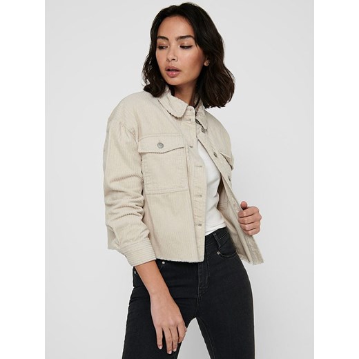 ONLY Kurtka dżinsowa w kolorze beżowym L Limango Polska okazja