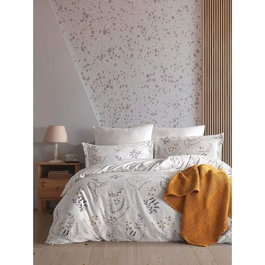 Colourful Cotton Komplet pościeli renforcé &quot;Aqua&quot; w kolorze biało-szaro-pomarańczowym ze sklepu Limango Polska w kategorii Pościele - zdjęcie 179412451