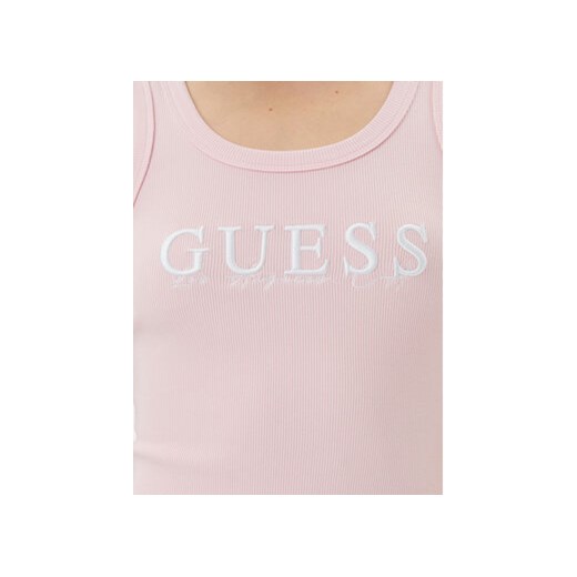 Sukienka Guess bez rękawów z okrągłym dekoltem mini casual 